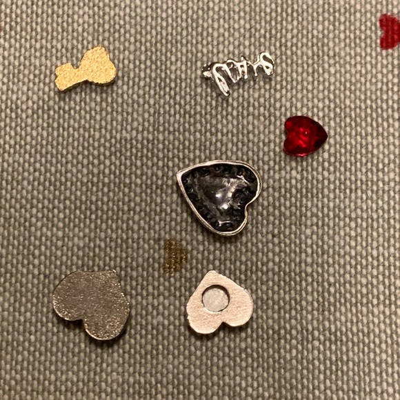 Valentine’s Day charms for floating lockets - Picture 2 of 2